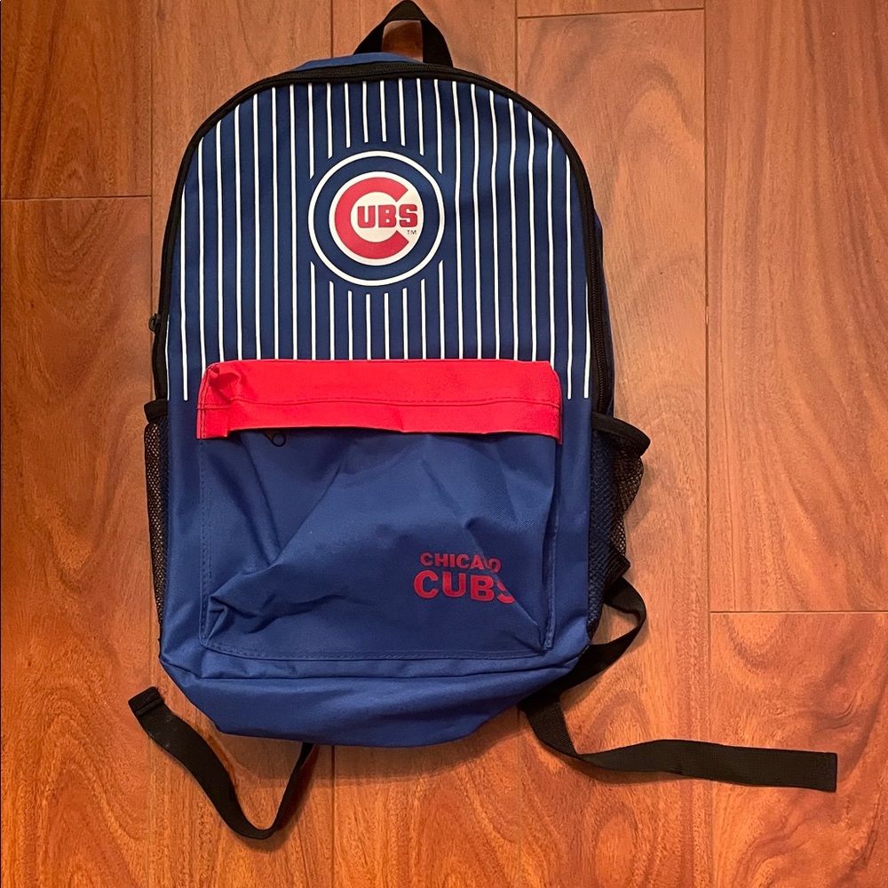 Chicago Cubs Blue and Red Backpack
